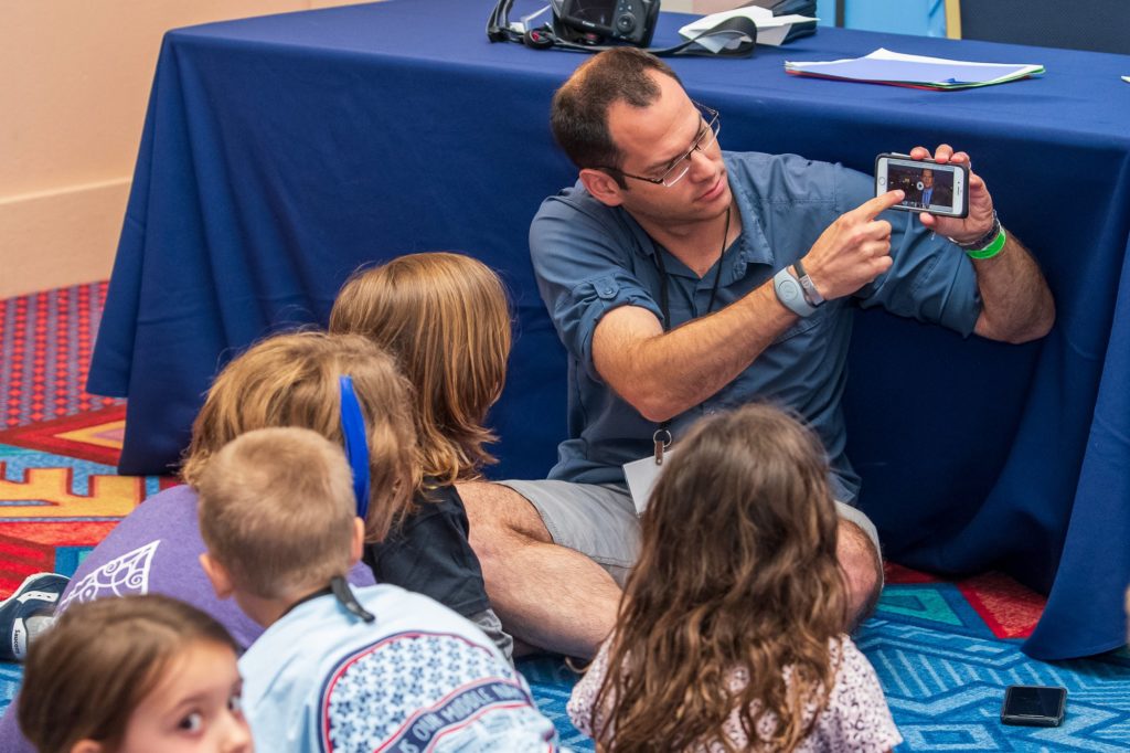 Oren Liebermann shares his story with kids