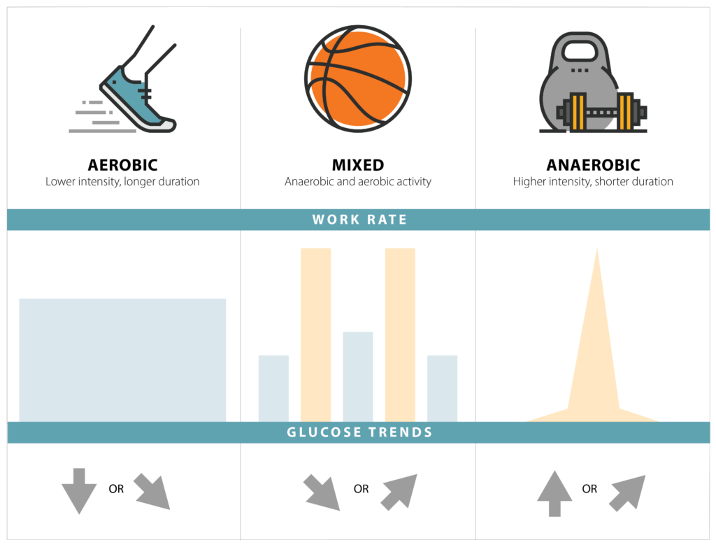 Types of exercise aerobic and online anaerobic